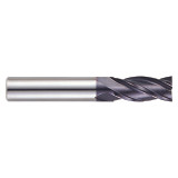 YG1 EM811090 | 9.00mm Diameter x 10.00mm Shank x 19.00mm LOC x 70.00mm OAL x 30 Degree Helix Angle 4 Flute ALTiN Coated Carbide Square End Mill