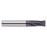 YG1 EM814090 | 9.00mm Diameter x 10.00mm Shank x 19.00mm LOC x 72.00mm OAL x 20 Degree Helix Angle 4 Flute ALTiN Coated Carbide Roughing End Mill
