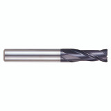 YG1 EM818050 | 5.00mm Diameter x 6.00mm Shank x 20.00mm LOC x 60.00mm OAL x 0.30mm Radius x 30 Degree Helix Angle 2 Flute ALTiN Coated Carbide Corner Radius End Mill