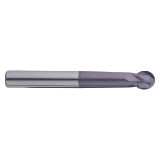 YG1 EM864050 | 5.00mm Diameter x 6.00mm Shank x 3.90mm LOC x 80.00mm OAL x 2.50mm Radius x 30 Degree Helix Angle 4 Flute ALTiN Coated Carbide Ball End Mill
