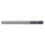 YG1 EM868250 | 25.00mm Diameter x 25.00mm Shank x 25.00mm LOC x 180.00mm OAL x 12.50mm Radius x 15 Degree Helix Angle 2 Flute ALTiN Coated Carbide Ball Nose End Mill