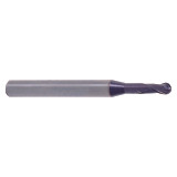YG1 EM886012 | 1.20mm Diameter x 4.00mm Shank x 1.80mm LOC x 45.00mm OAL x 0.60mm Radius x 30 Degree Helix Angle 2 Flute ALTiN Coated Carbide Ball Nose End Mill