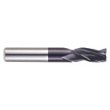 YG1 EM895080 | 8.00mm Diameter x 8.00mm Shank x 20.00mm LOC x 63.00mm OAL x 38 Degree Helix Angle 3 Flute ALTiN Coated Carbide Square End Mill