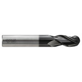 YG1 JAI58040 | 5/8" Diameter x 5/8" Shank x 3/4" LOC x 3" OAL x 5/16" Radius x 37 Degree Helix Angle 3 Flute Super DLC Coated Carbide JAI58 Ball End Mill