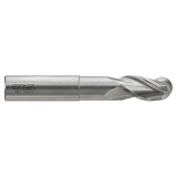 YG1 E5I59024 | 3/8" Diameter x 3/8" Shank x 1/2" LOC x 2-1/8" LBS x 4" OAL x 3/16" Radius x 37 Degree Helix Angle 3 Flute Bright Coated Carbide E5I59 Ball End Mill