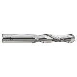 YG1 E5I07064 | 1" Diameter x 1" Shank x 2-1/4" LOC x 5" OAL x 1/2" Radius x 30 Degree Helix Angle 2 Flute Bright Coated Carbide E5I07 Ball End Mill