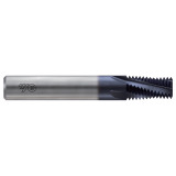 YG1 TF020 | NPT 1/6 " & 1/8" - 27 Size x 0.437" Thread Length x 1/4" Shank x 2-1/2" OAL x 15 Degree Helix Angle 3 Flute TiAN Coated Carbide TF Helical Flute Thread Mill