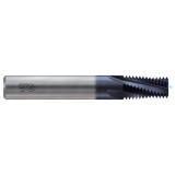 YG1 L621F560 | NPT 1/2 " & 3/4" - 14 Size x 0.875" Thread Length x 1/2" Shank x 3-1/2" OAL x 15 Degree Helix Angle 4 Flute TiAIN Coated Carbide L621F Helical Flute Thread Mill