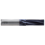 YG1 L121K780 | NPS 1" & 2" - 11.5 Size x 1.304" Thread Length x 5/8" Shank x 4" OAL x 15 Degree Helix Angle 4 Flute TiAIN Coated Carbide L121K Helical Flute Thread Mill