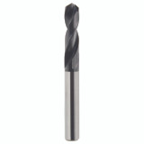 YG1 M1700O | #O Diameter x 3/8" Shank x 1-11/16" Flute Length x 3-1/2" OAL x 135 Degree Point Angle 2 Flute TiAlN Coated Premium HSS-PM CDRA07 Stub Drill