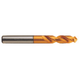YG1 0401JCN | 4.00mm Size x 4.00mm Shank x 22.00mm Flute Length x 54.00mm OAL x 120 Degree Point Length 38 Degree Helix Angle 2 Flute TiN Coated HSS EX DJ543 Screw Machine Length Drill Bit