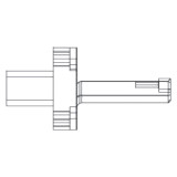 duMONT CNC 10021 | 13.00mm Width x 20.00mm Thickness x 43.00mm Length Indexable Broaching Toolholder
