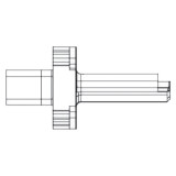 duMONT CNC 10050 | 13.00mm Width x 20.00mm Thickness x 43.00mm Length Indexable Broaching Toolholder