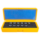 GS Tooling 337403 | 1/16"-3/8" Collet Capacity x 32nds ER16 Collet Set - 11 Piece