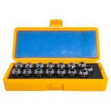 GS Tooling 337404 | 1/16"-1/2" Collet Capacity x 32nds ER20 Collet Set - 15 Piece