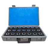 GS Tooling 337407 | 1/8"-3/4" Collet Capacity x 32nds ER32 Collet Set - 21 Piece
