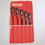 Simonds 78757010 | 10-1/2" Length x 4" Width x 1/2" Thickness American-Pattern File Set - 5 Piece
