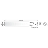 RobbJack SS-4-031-A | 0.031" Diameter x 0.125" Shank x 1.500" OAL 4 Flute AlTiN Coated Square End Mill