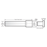 RobbJack MSA-08 | 8.00mm Diameter x 12.00mm Shank x 75.00mm OAL 30 Degree Helix Uncoated Slotting Saw Arbor
