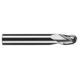 RobbJack MSB-301-08-C | 8.00mm Diameter x 8.00mm Shank x 58.00mm OAL 3 Flute TiCN Coated Ball End Mill