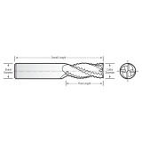 RobbJack MSTR-404-12-A | 12.00mm Diameter x 12.00mm Shank x 83.00mm OAL 4 Flute AlTiN Coated Roughing End Mill