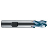 RobbJack STR-401-16-C | 0.500" Diameter x 0.500" Shank x 3.000" OAL 4 Flute TiCN Coated Roughing End Mill