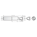 RobbJack FM-202-10-BN-DLC | 0.312" Diameter x 0.312" Shank x 3.125" OAL 2 Flute DLC Coated Square End Mill