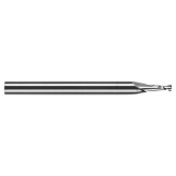 RobbJack MSR-2-080-A | 0.80mm Diameter x 3.00mm Shank x 38.00mm OAL 2 Flute AlTiN Coated Square End Mill