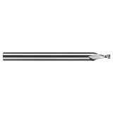 RobbJack MSS-2-035-T | 0.40mm Diameter x 3.00mm Shank x 38.00mm OAL 2 Flute TiN Coated Square End Mill