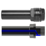 RobbJack NAB-1000-TC | 1" Diameter x 1" Shank x 3.500" OAL Uncoated Straight Shank Collet Chuck Holder