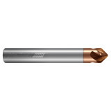 Helical Solutions 86329 | HMAF-FE-4 0.250" Diameter x 0.250" Shank x 2.000" OAL x 0.016" Radius 4 Flute Tplus Coated Barrel Cutter End Mill