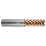 Helical Solutions 87761 | HXF 0.500" Diameter x 0.500" Shank x 3.000" OAL x 0.010" Radius 8 Flute Tplus Coated Corner Radius End Mill