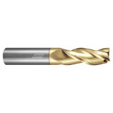 Helical Solutions 88050 | H35AL-3 0.250" Diameter x 0.250" Shank x 4.000" OAL x 2.000" LOC 3 Flute Zplus Coated Square End Mill