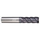 Helical Solutions 88263 | HEV-5 0.156" Diameter x 0.188" Shank x 2.500" OAL x 0.030" Radius 5 Flute Aplus Coated Corner Radius End Mill