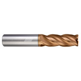 Helical Solutions 88227 | HSV-4 0.500" Diameter x 0.500" Shank x 4.000" OAL x 0.020" Radius 4 Flute Tplus Coated Corner Radius End Mill