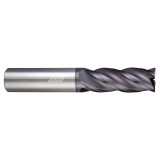 Helical Solutions 88157 | HSV-4 0.156" Diameter x 0.188" Shank x 3.000" OAL x 1.000" LOC 4 Flute Aplus Coated Square End Mill
