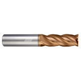 Helical Solutions 88164 | HSV-4 0.281" Diameter x 0.312" Shank x 3.000" OAL x 1.000" LOC 4 Flute Tplus Coated Square End Mill