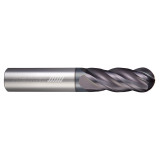 Helical Solutions 88175 | HSV-4 0.156" Diameter x 0.188" Shank x 2.000" OAL x 0.312" LOC 4 Flute Aplus Coated Ball End Mill