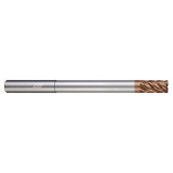 Helical Solutions 88656 | HEV-RN-6 0.188" Diameter x 0.188" Shank x 2.000" OAL x 0.010" Radius 6 Flute Tplus Coated Corner Radius End Mill