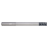 Helical Solutions 88619 | HEV-RN-6 0.250" Diameter x 0.250" Shank x 4.000" OAL x 0.030" Radius 6 Flute Aplus Coated Corner Radius End Mill