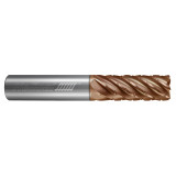 Helical Solutions 88552 | HEV-C-7 0.500" Diameter x 0.500" Shank x 4.000" OAL x 0.020" Radius 7 Flute Tplus Coated Corner Radius End Mill