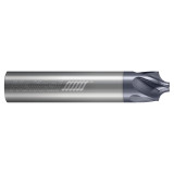 Helical Solutions 88487 | HPCR 0.312" Diameter x 0.312" Shank x 2.000" OAL x 0.093" Radius 5 Flute Zplus Coated Corner Rounding End Mill