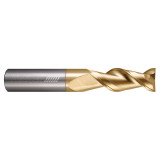 Helical Solutions 88706 | H45AL-2 0.250" Diameter x 0.250" Shank x 4.000" OAL x 2.000" LOC 2 Flute Zplus Coated Square End Mill