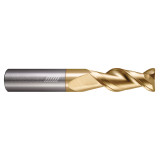 Helical Solutions 88732 | H45AL-2 0.188" Diameter x 0.188" Shank x 2.500" OAL x 0.030" Radius 2 Flute Zplus Coated Corner Radius End Mill