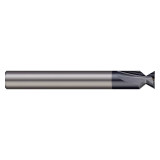 Harvey Tool 721732 | 1/2" Diameter x 1/2" Shank x 0.100" LOC x 3" OAL 3 Flute Uncoated Dovetail Cutter