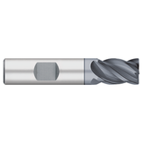 Titan USA TC21024 | 0.5000" Diameter x 0.5000" Shank x 2.5000" OAL x 0.0100" Corner Radius 4 Flute ALCRO-MAX Coated carbide Corner Radius End Mill