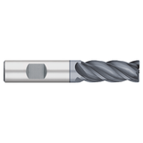 Titan USA TC21031 | 0.5000" Diameter x 0.5000" Shank x 3.0000" OAL x 0.0100" Corner Radius 4 Flute ALCRO-MAX Coated carbide Corner Radius End Mill