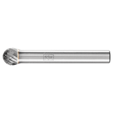 Pferd 21724552 | 24552 5/16" Diameter x 1/4" Shank x 2-1/16" OAL x 1/4" LOC Annealed cast iron Ball Shape Double Cut Burr