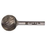 Pferd 21724612 | 24612 1" Diameter x 1/4" Shank x 2-1/16" OAL x 15/16" LOC Annealed cast iron Ball Shape Double Cut Burr