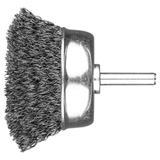 Pferd 43740003 | 763858 2" Diameter x 1/4" Shank Cast iron Mounted Crimped Cup Brush